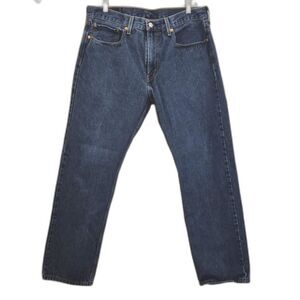 Levi's 502 Jeans Mens 36 x 30 Cotton Hemp Blend Regular Fit Slightly Tapered Leg